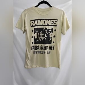 Ramones Gabba Gabba Hey New York City 1976 Graphic Band T-Shirt Men's Size Med